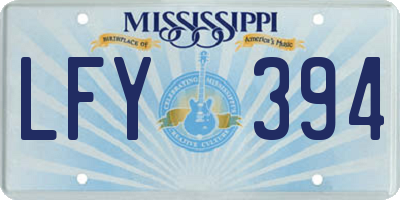 MS license plate LFY394