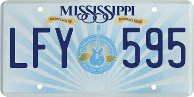 MS license plate LFY595