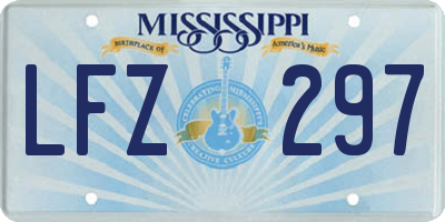 MS license plate LFZ297