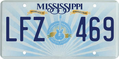 MS license plate LFZ469