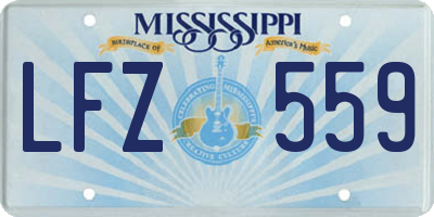 MS license plate LFZ559