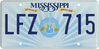 MS license plate LFZ715