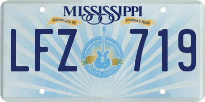 MS license plate LFZ719