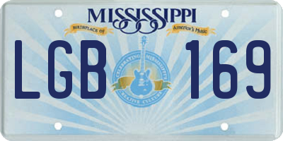 MS license plate LGB169