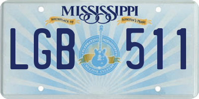 MS license plate LGB511
