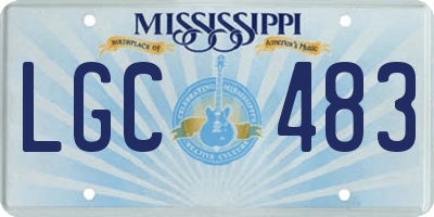 MS license plate LGC483