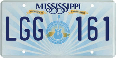 MS license plate LGG161