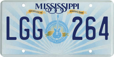 MS license plate LGG264