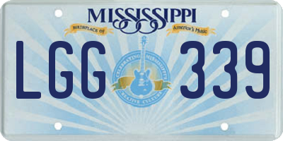 MS license plate LGG339