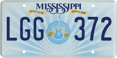 MS license plate LGG372