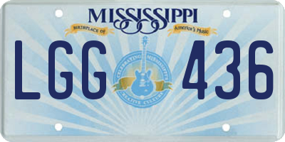 MS license plate LGG436