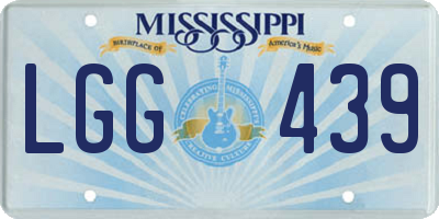 MS license plate LGG439