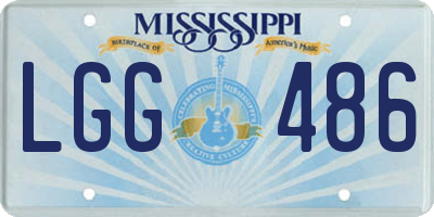 MS license plate LGG486