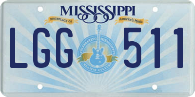 MS license plate LGG511