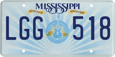 MS license plate LGG518