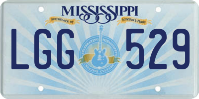 MS license plate LGG529