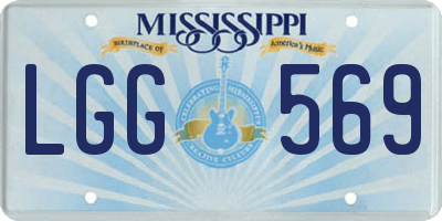 MS license plate LGG569