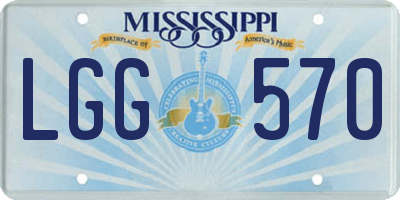 MS license plate LGG570