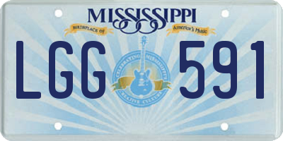 MS license plate LGG591