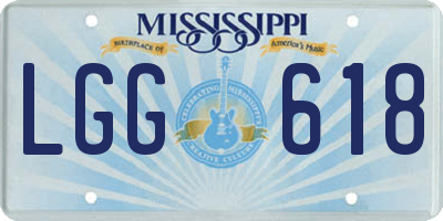 MS license plate LGG618