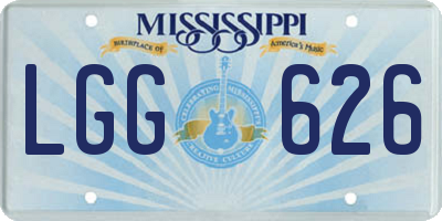MS license plate LGG626