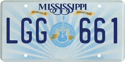 MS license plate LGG661