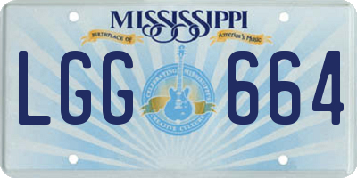 MS license plate LGG664