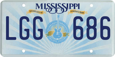 MS license plate LGG686
