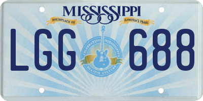 MS license plate LGG688