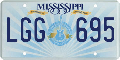 MS license plate LGG695