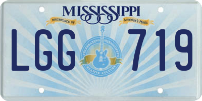 MS license plate LGG719
