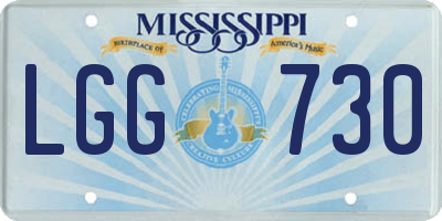 MS license plate LGG730