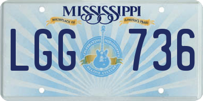 MS license plate LGG736