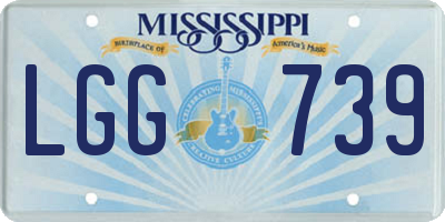 MS license plate LGG739