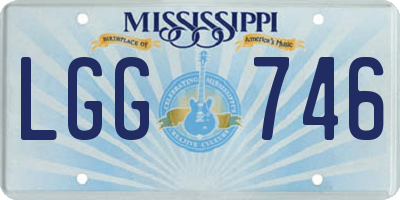 MS license plate LGG746