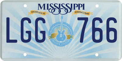 MS license plate LGG766