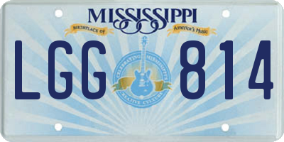 MS license plate LGG814