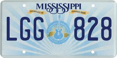 MS license plate LGG828