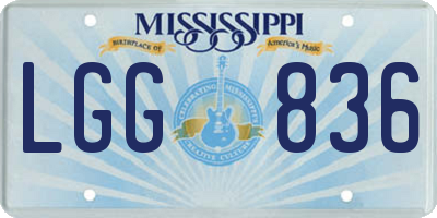 MS license plate LGG836