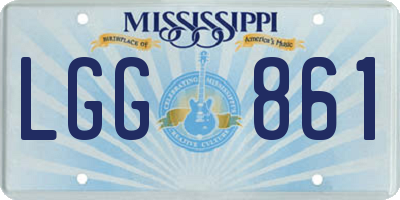 MS license plate LGG861