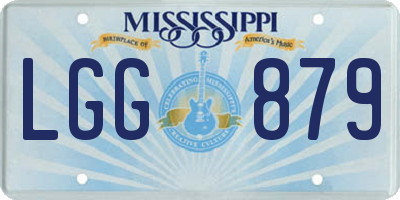 MS license plate LGG879