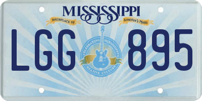 MS license plate LGG895