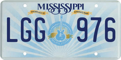 MS license plate LGG976