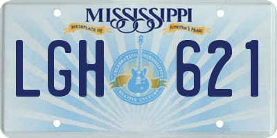 MS license plate LGH621
