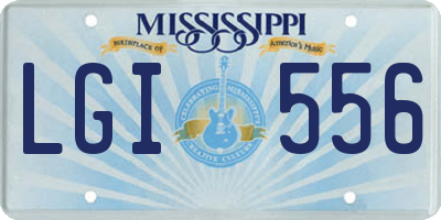 MS license plate LGI556