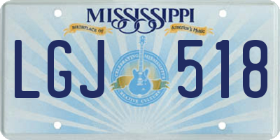 MS license plate LGJ518