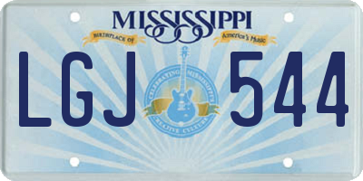MS license plate LGJ544
