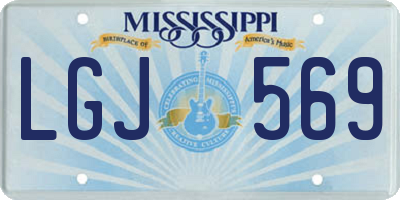 MS license plate LGJ569