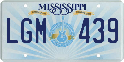 MS license plate LGM439