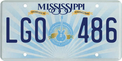 MS license plate LGO486